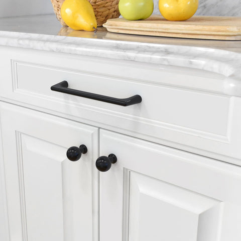 Amerdeco matte black kitchen pulls 10-pack for cohesive cabinet hardware
