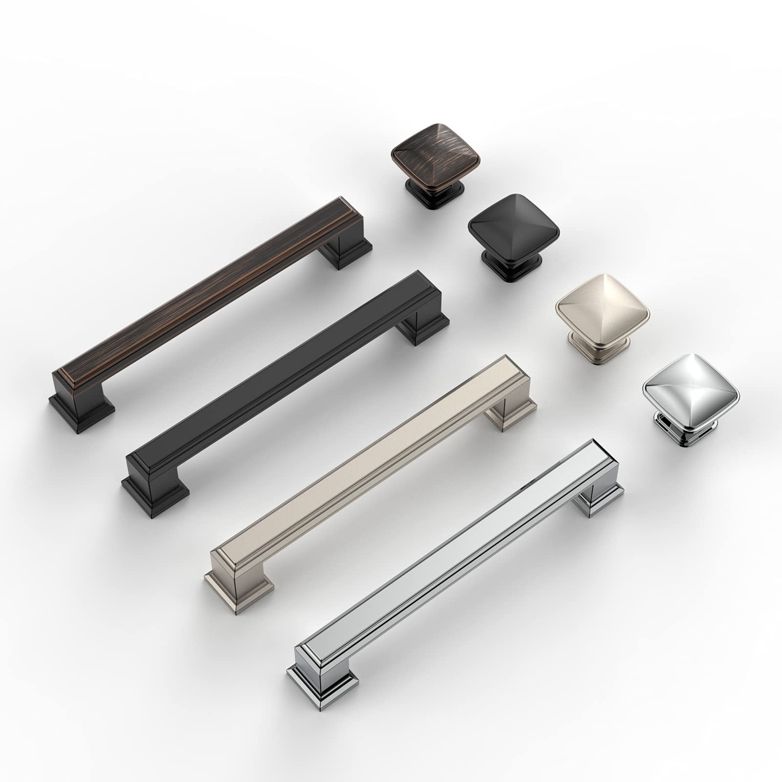 Amerdeco matte black pulls close-up finish shows refined texture and durability.