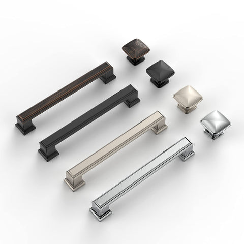 Amerdeco matte black pulls close-up finish shows refined texture and durability.