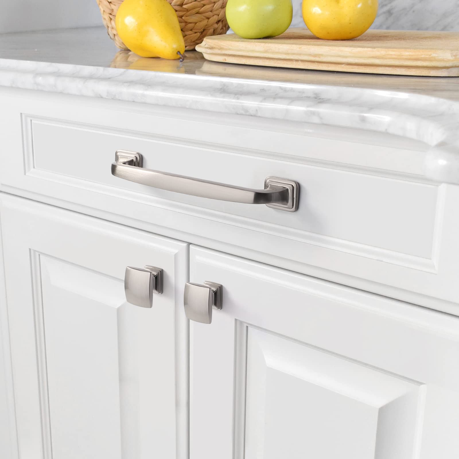 Amerdeco zh0011 square knob on cabinet with sleek upgrade appeal