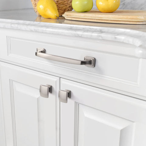 Amerdeco zh0011 square knob on cabinet with sleek upgrade appeal