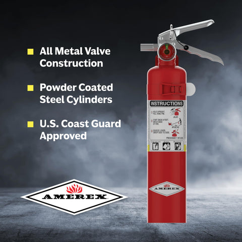 Amerex B417T multi-class extinguisher for A, B, and C fire risks