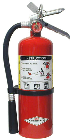 Amerex B500 fire extinguisher front view for quick home safety.
