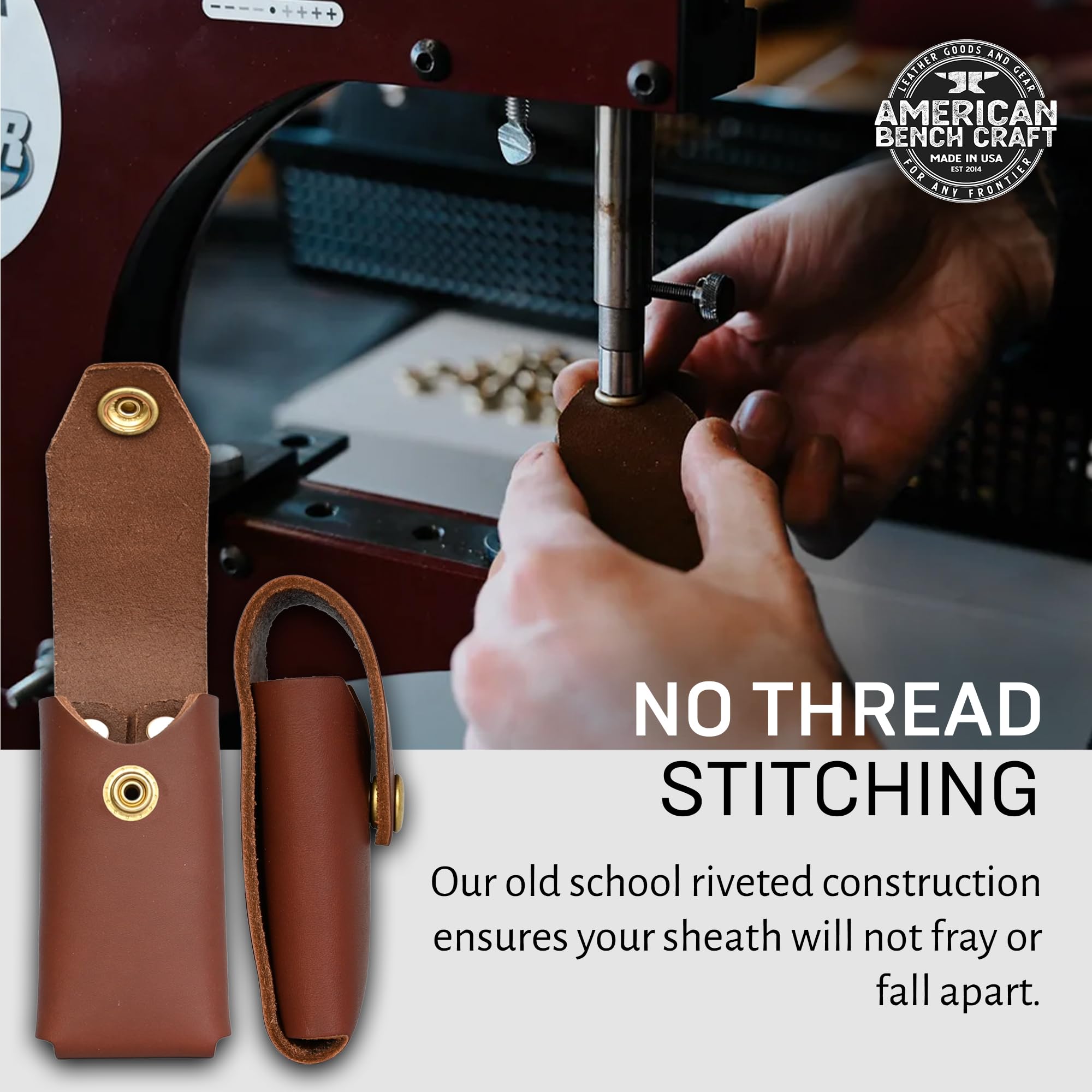 American Bench Craft snug fit design prevents wobble and enables one handed draw