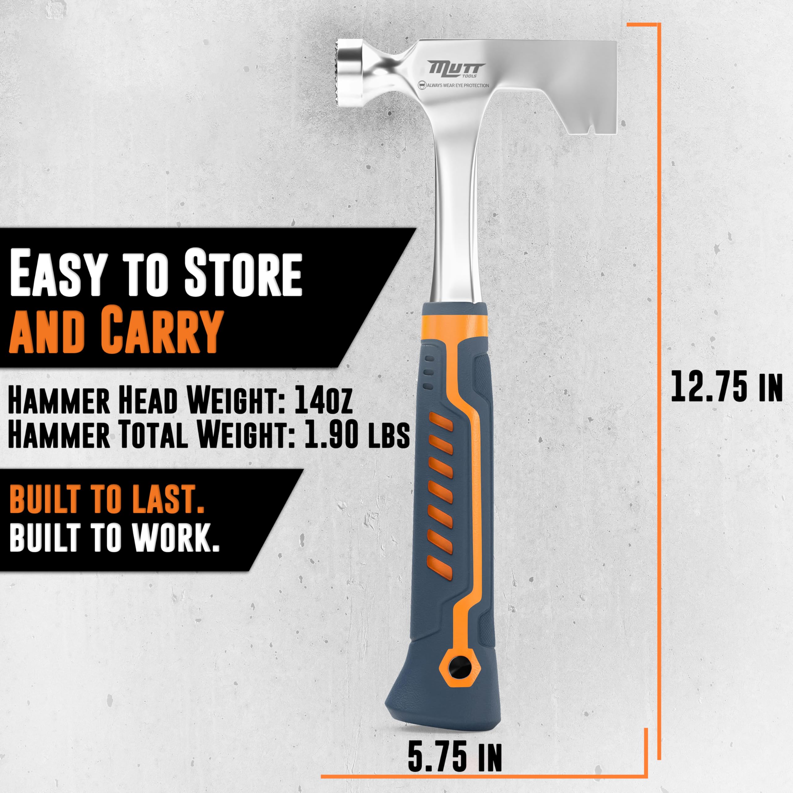AMERICAN MUTT TOOLS ergonomic-grip handles reduce fatigue during extended use
