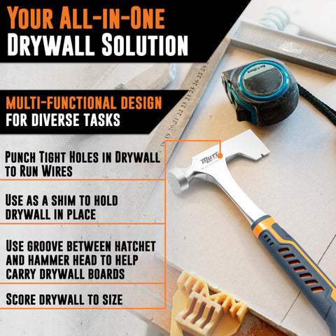 AMERICAN MUTT TOOLS nail-notch feature helps prying and nail removal efficiently