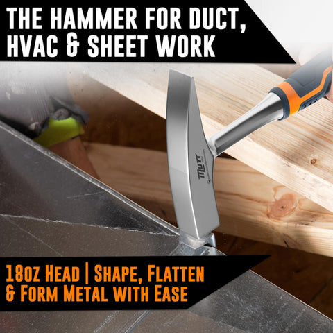 AMERICAN MUTT TOOLS ergonomic handle reduces fatigue during long ductwork sessions.