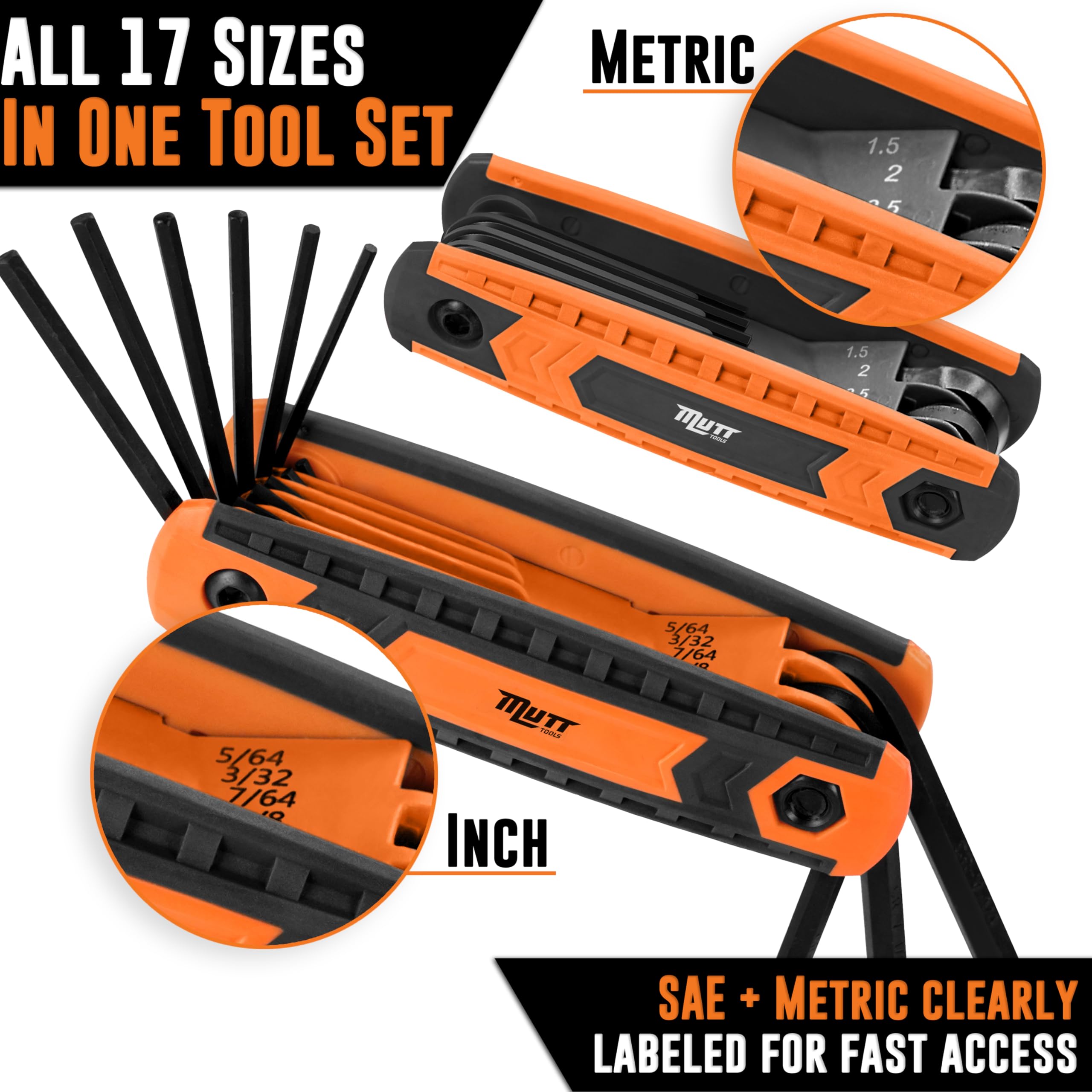AMERICAN MUTT TOOLS metric hex keys support precise fastener work.