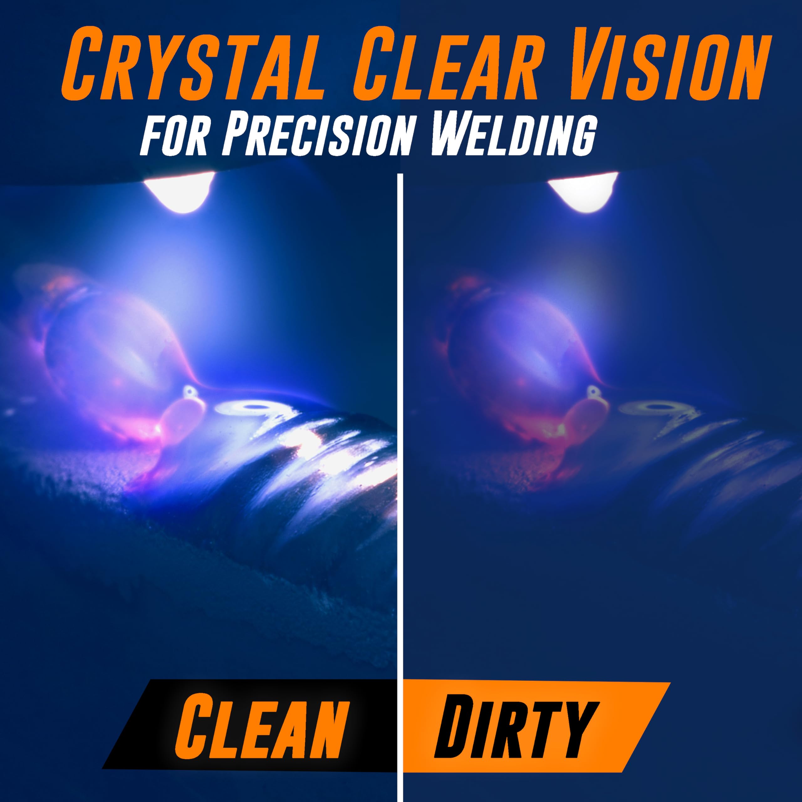 American Mutt Tools premium 0.04-inch-thick lens for durability and clarity.