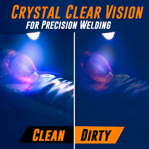 American Mutt Tools premium 0.04-inch-thick lens for durability and clarity.