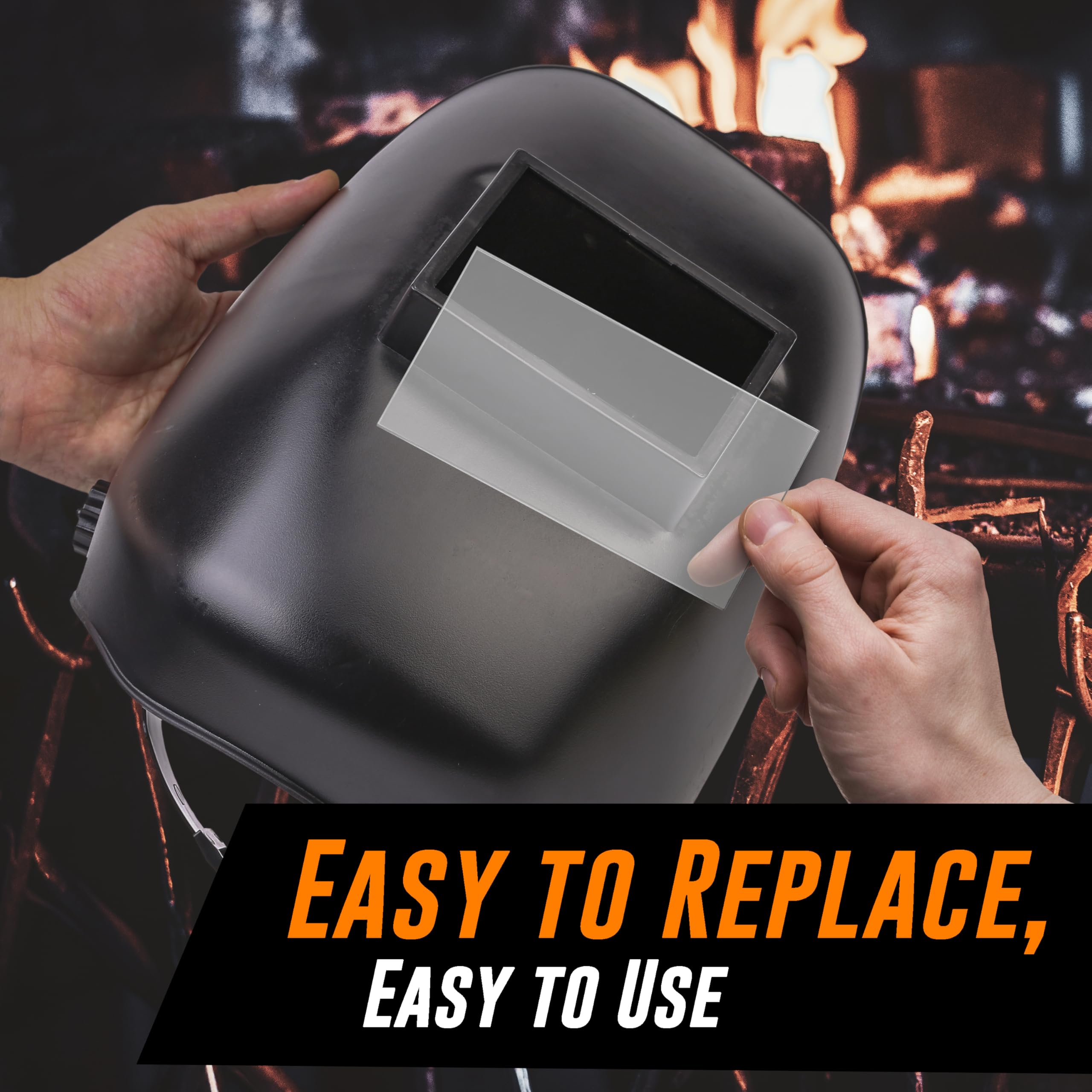 American Mutt Tools replacement lens fits most standard welding helmets.