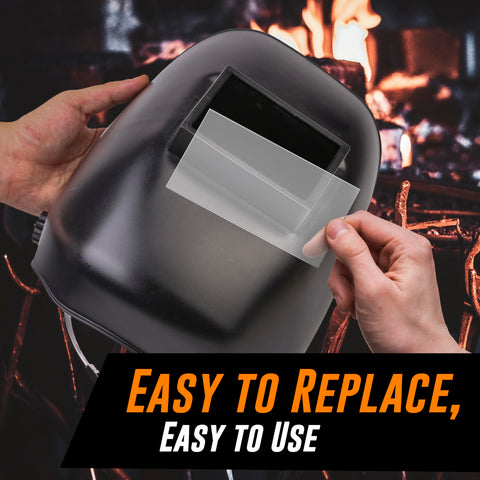 American Mutt Tools replacement lens fits most standard welding helmets.
