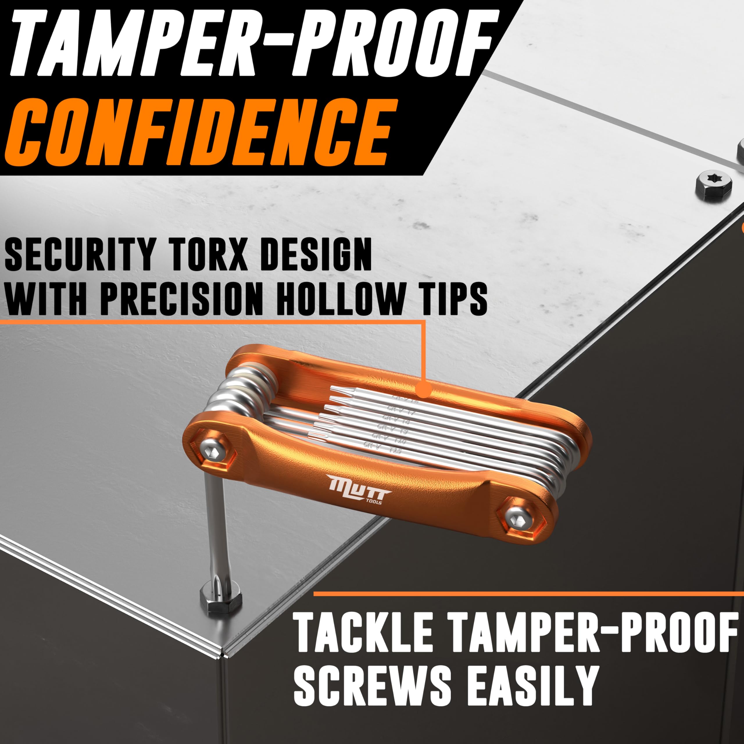AMERICAN MUTT TOOLS security-torx sizes T6 to T30 for electronics and automotive applications