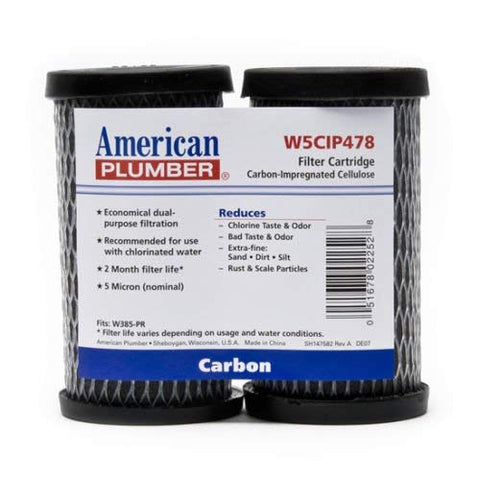 American Plumber W5CIP478 5-micron undersink filter reduces chlorine taste and odors