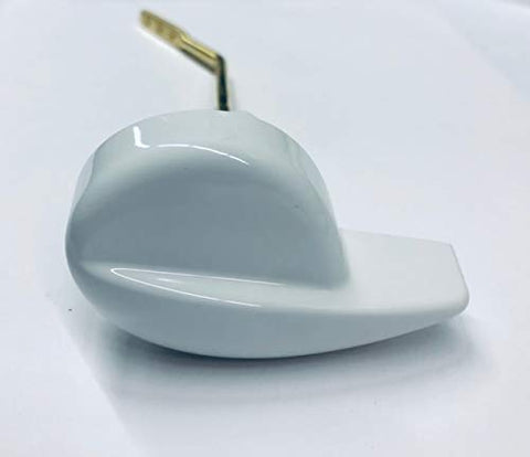 American Standard Eljer 4952777-00 white flush lever close-up highlights durable finish