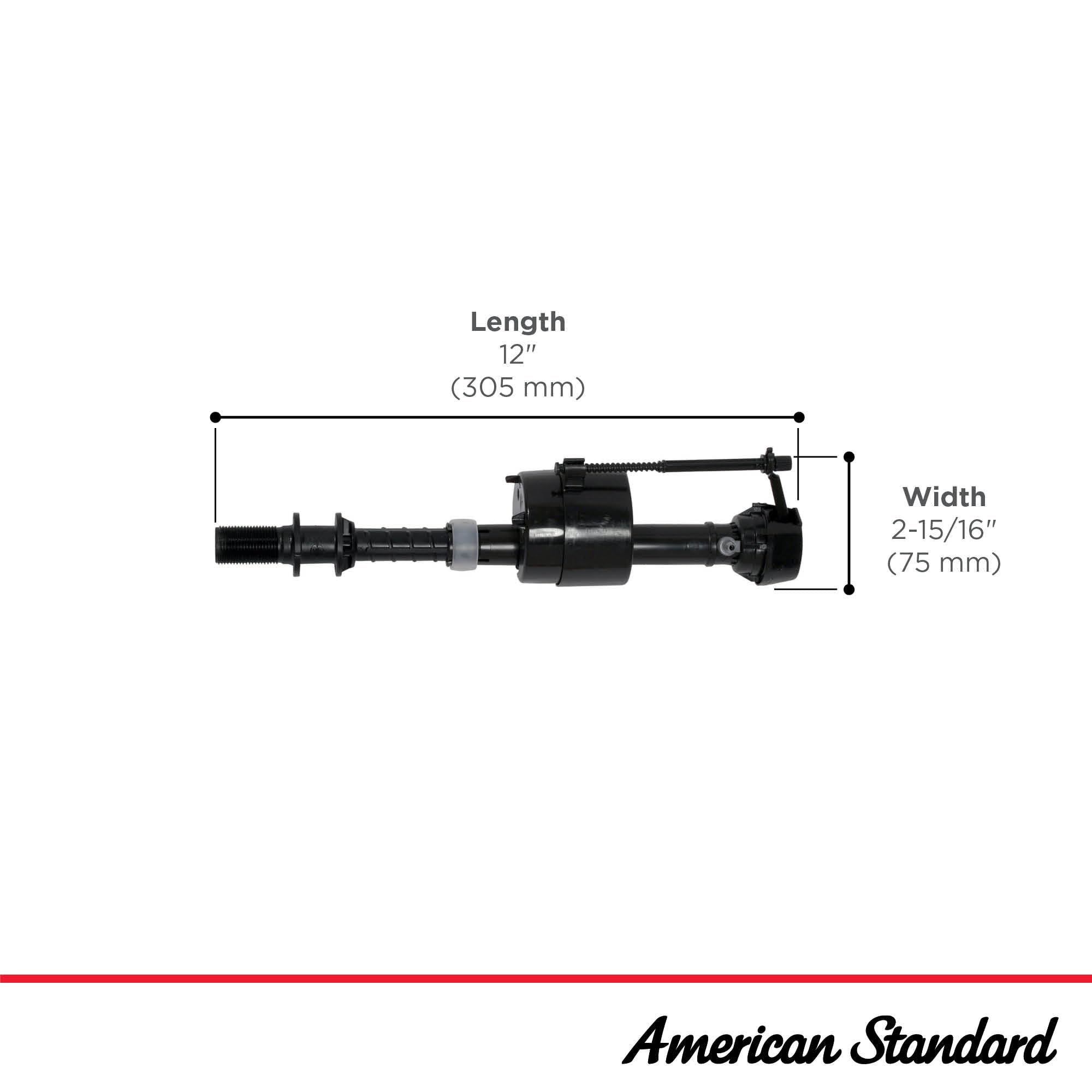 American Standard fill valve kit includes shank washer and clips for reliable replacement.