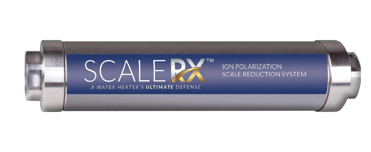 American Valve ScaleRX descaler for water heater reduces lime scale buildup and improves efficiency.