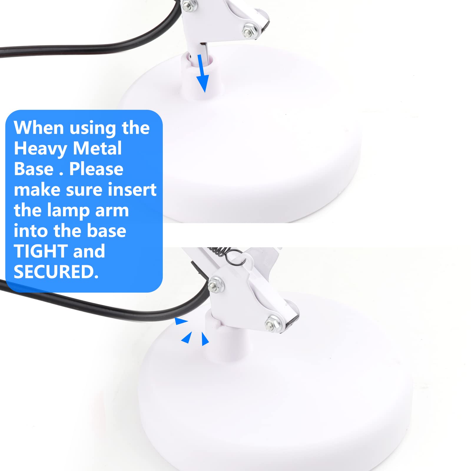 AmeriTop desk lamp on/off switch for easy daily use.