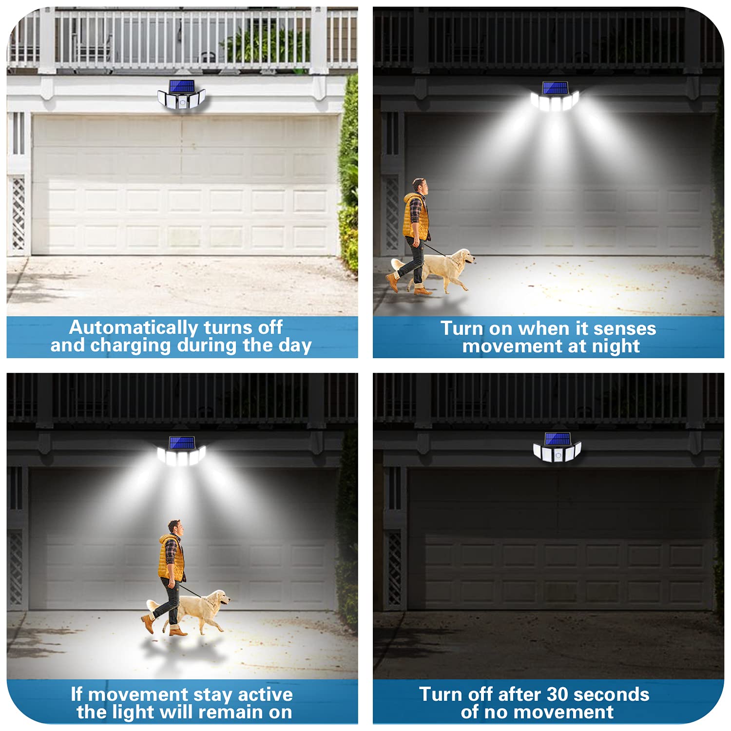 AmeriTop garden and patio security light for safer evenings
