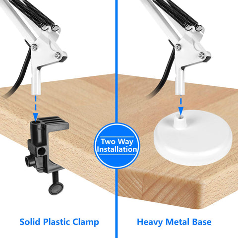 AmeriTop metal desk lamp shade with durable construction and sleek black finish.