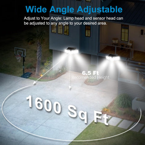 AmeriTop 270-degree illumination covers patio and walkway areas efficiently.