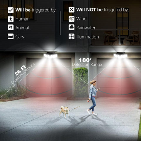 AmeriTop motion sensor activation enables hands-free security lighting.