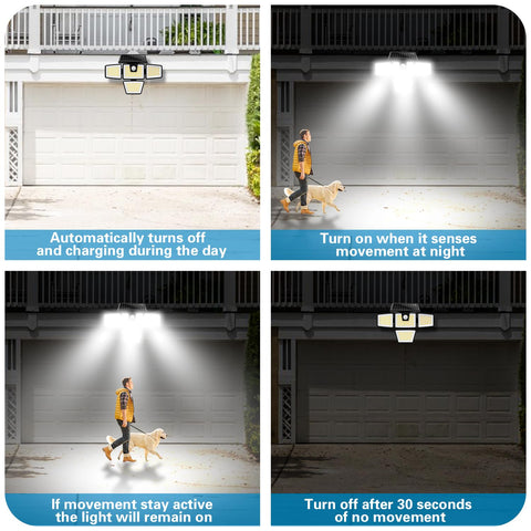 AmeriTop daylight flood light provides clear nighttime visibility
