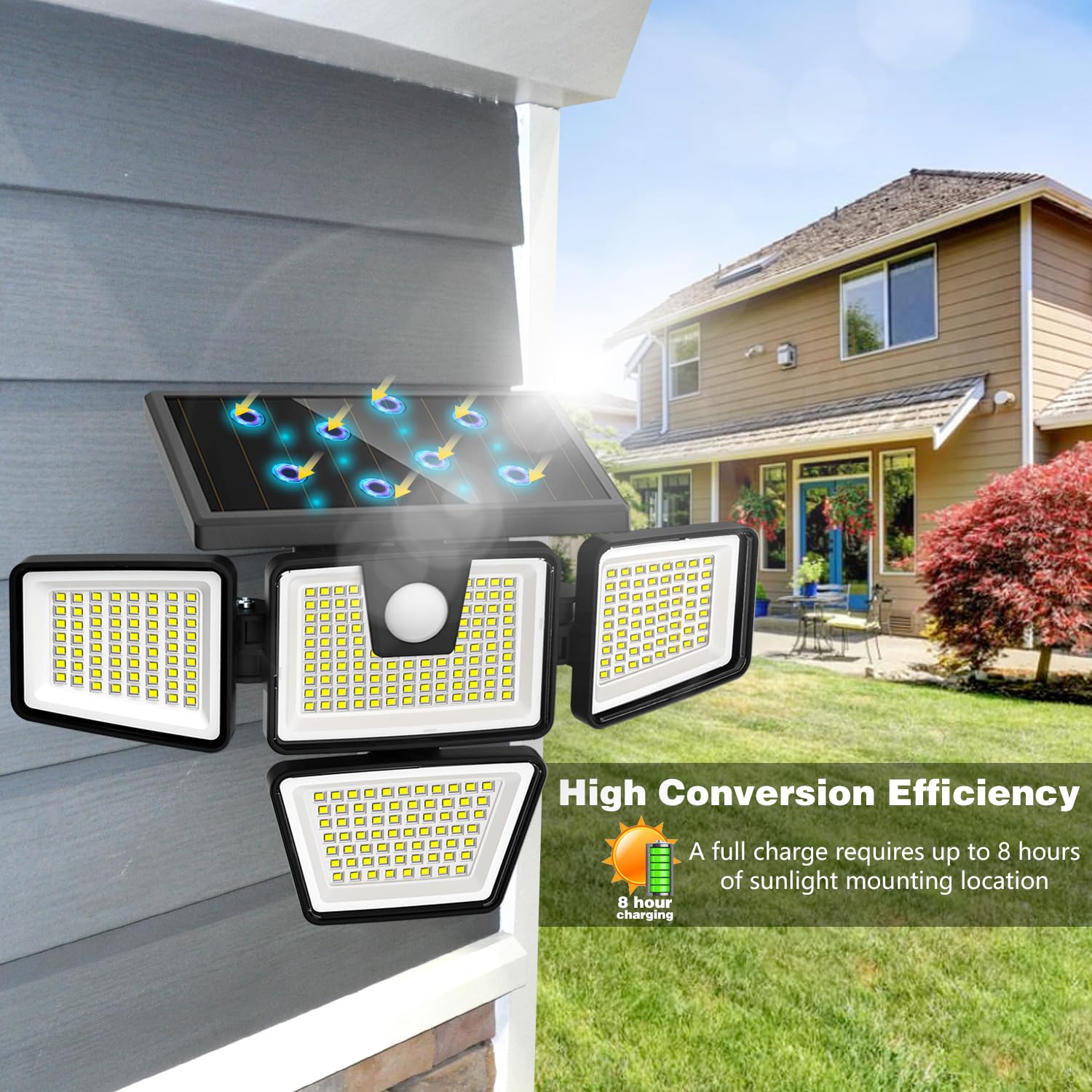 AmeriTop exterior light showing easy wires-free installation