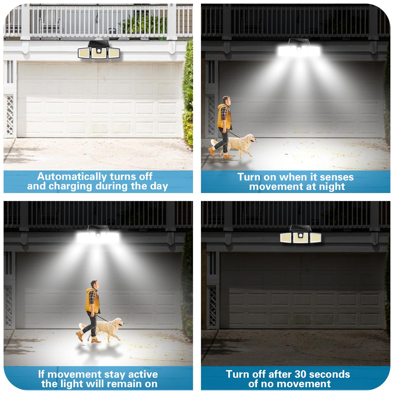 AmeriTop lights suit yards, gardens, driveways, and entryways after dusk.