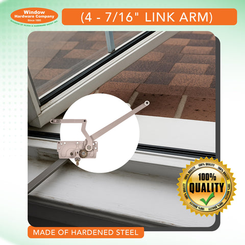 AamesburyTruth EntryGard right-hand crank installed for seamless window operation.