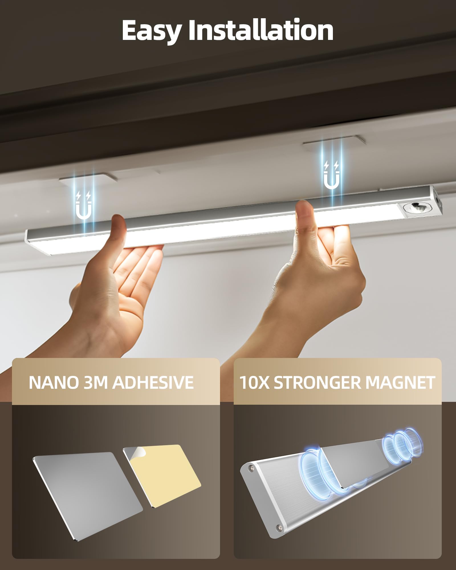AMETHEUS versatile lighting suitable for kitchen, pantry, and closet