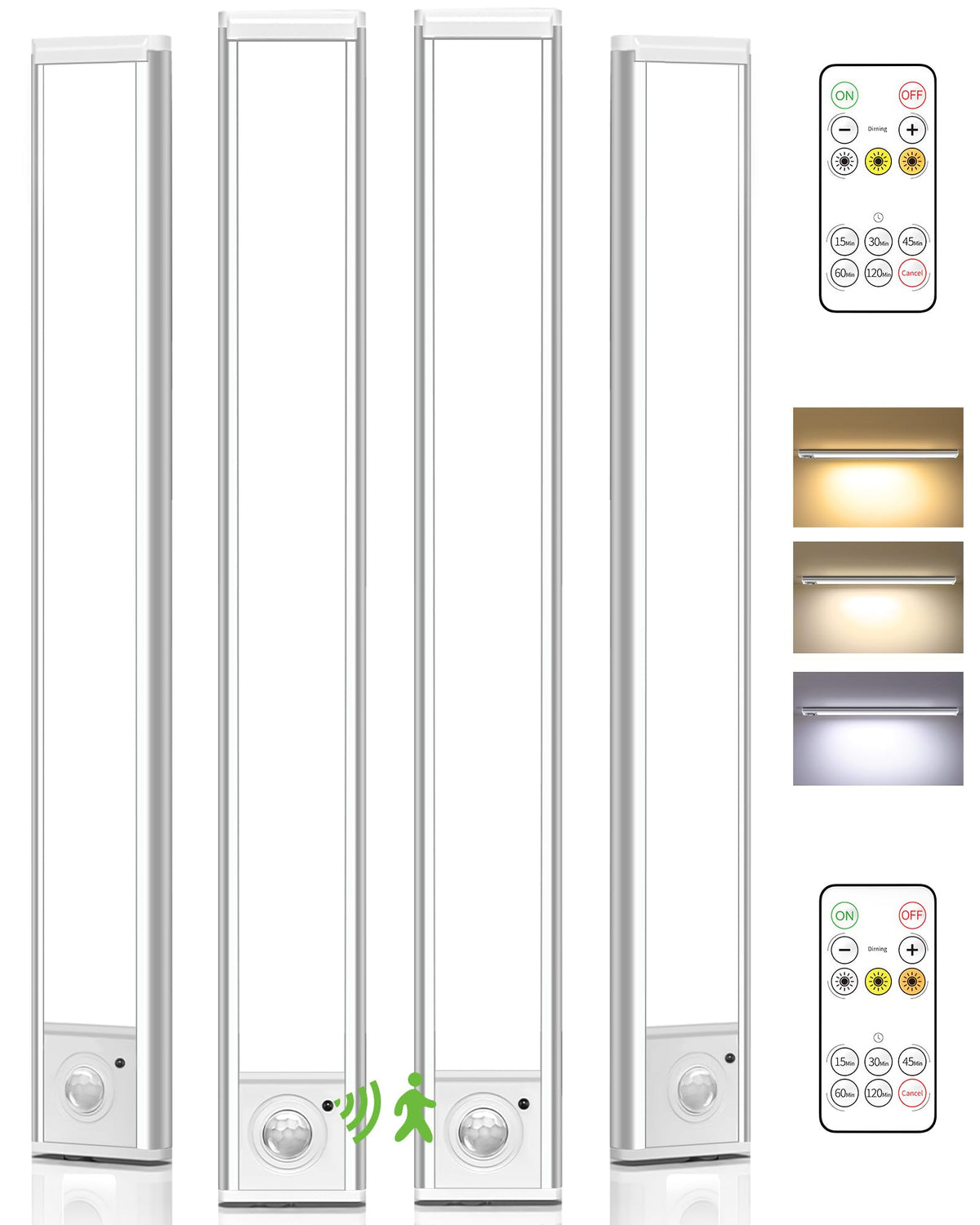 AMETHEUS 4Pack 16inch under-cabinet light provides bright task illumination in kitchens.