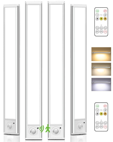 AMETHEUS 4Pack 16inch under-cabinet light provides bright task illumination in kitchens.