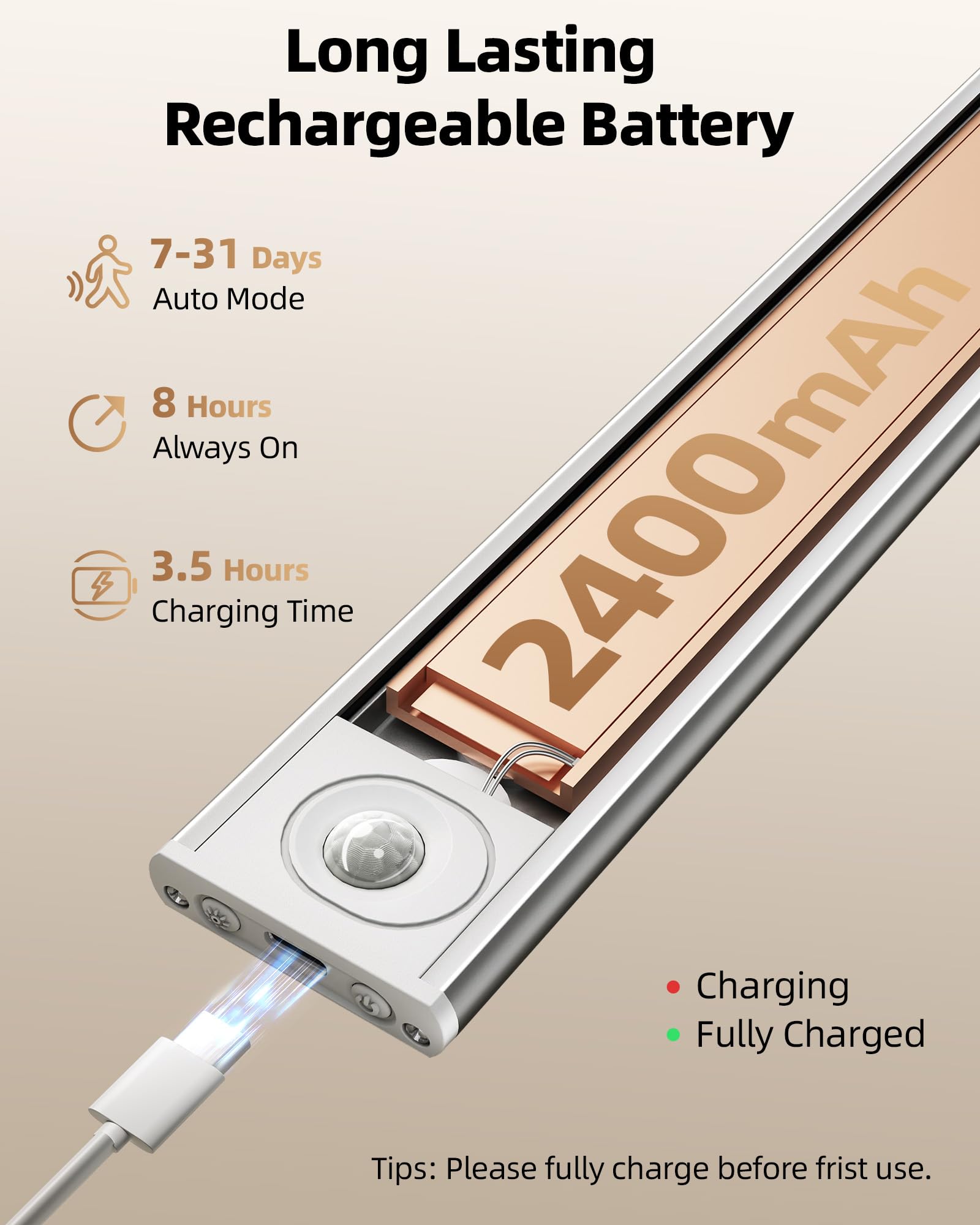AMETHEUS 54 LEDs provide soft, eye-friendly lighting