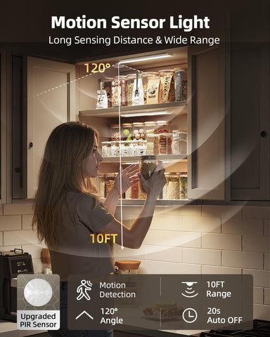 AMETHEUS 8-inch LED under-cabinet light provides bright task lighting for daily chores.