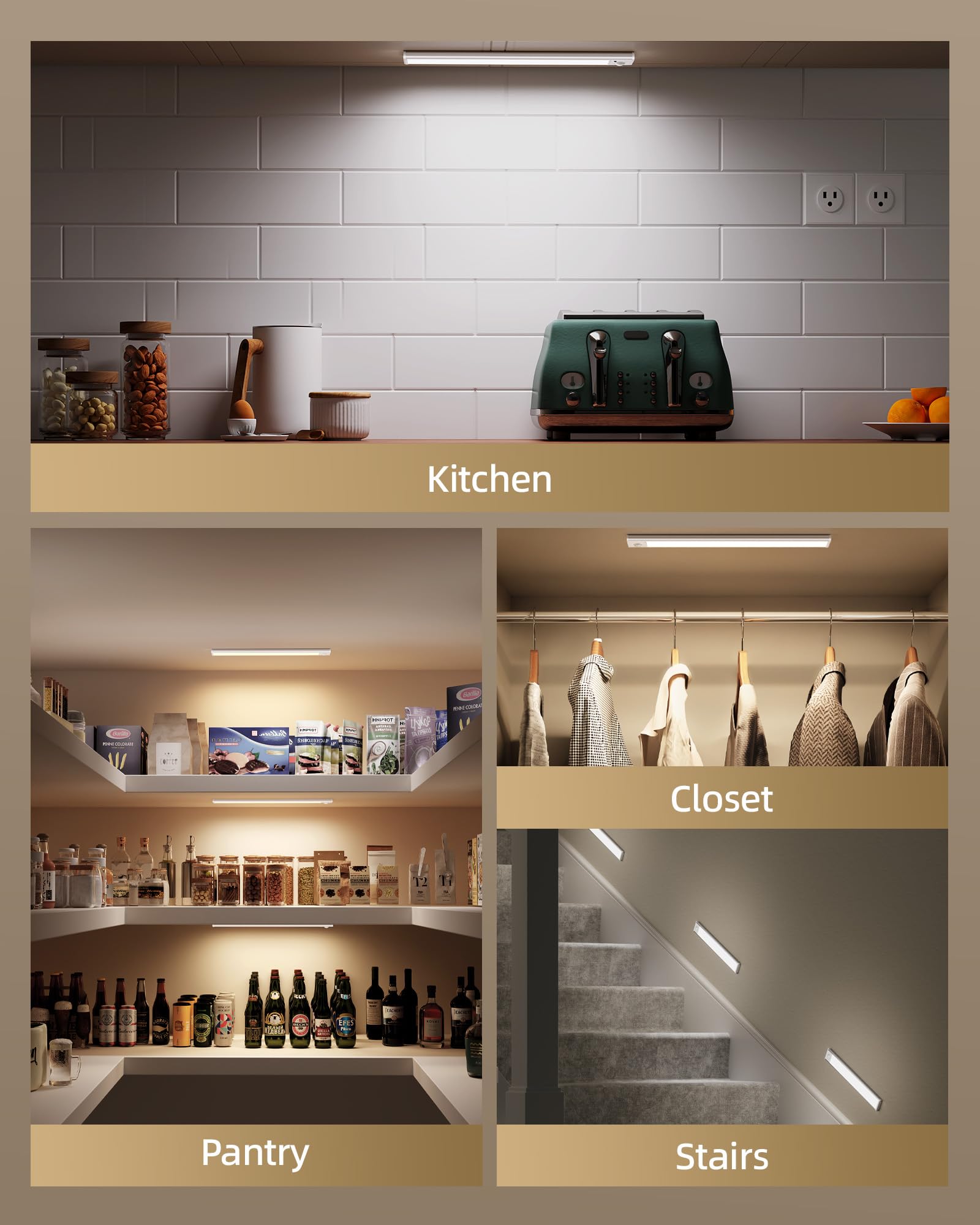 AMETHEUS ideal for kitchens, closets, pantries, and stairs