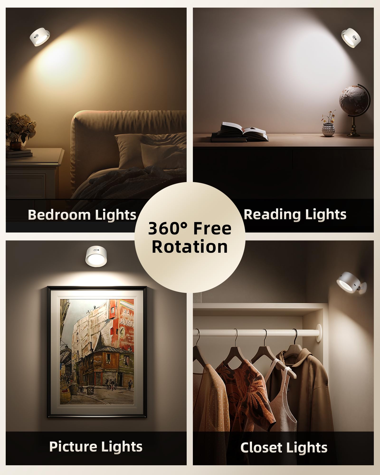 AMETHEUS LED wall light offers three color temperatures for different moods