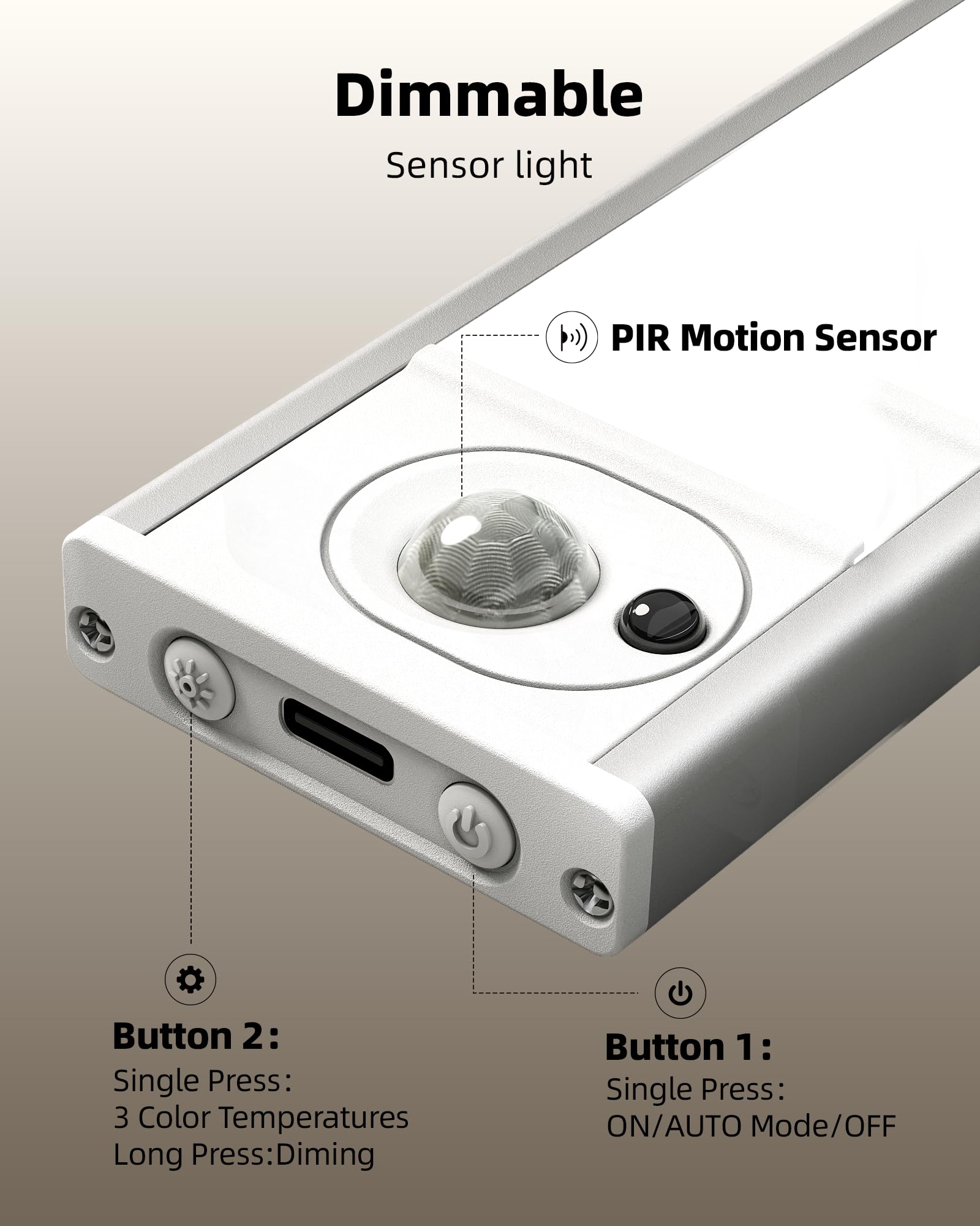 AMETHEUS magnetic mounting enables tool-free installation on metal surfaces.