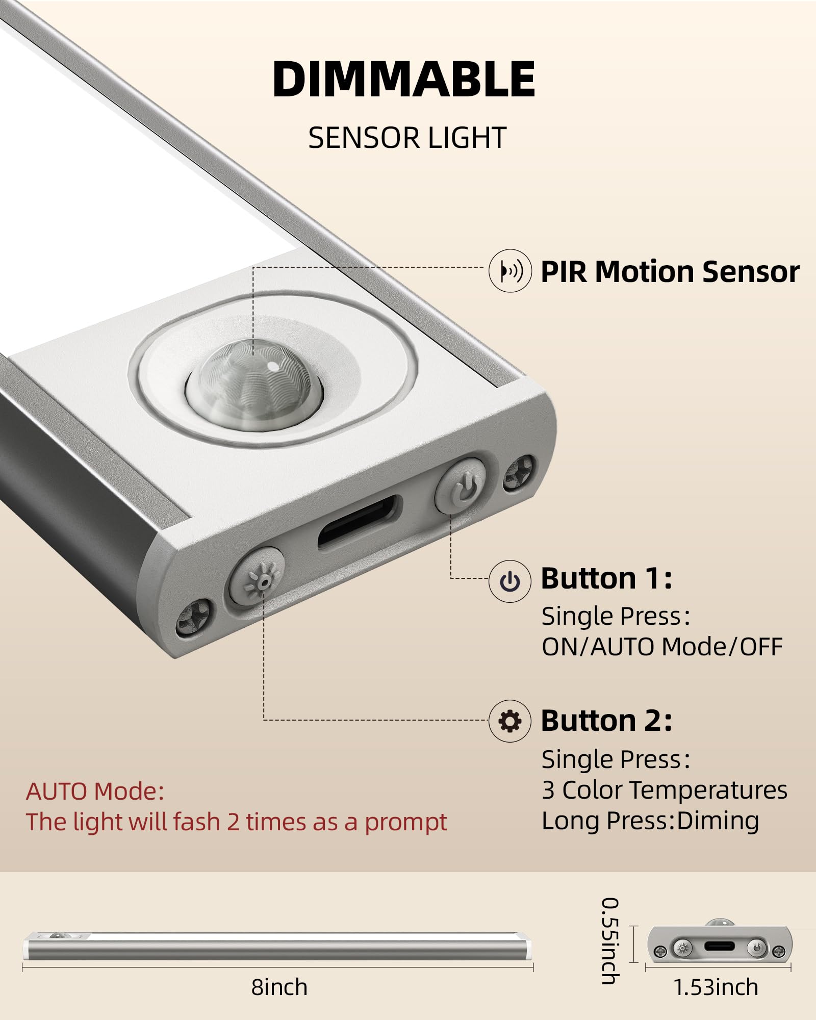 AMETHEUS magnetic mounting enables quick, tool-free installation