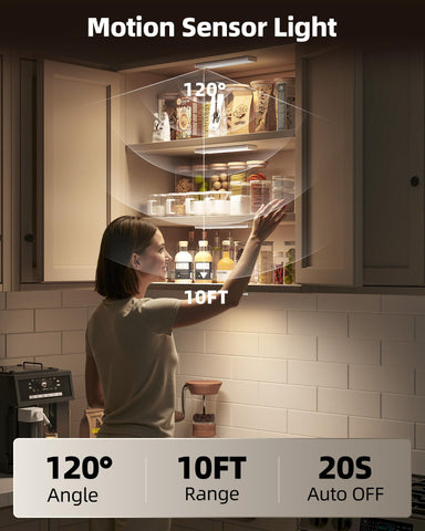 AMETHEUS motion-sensor light detects movement for hands-free visibility.