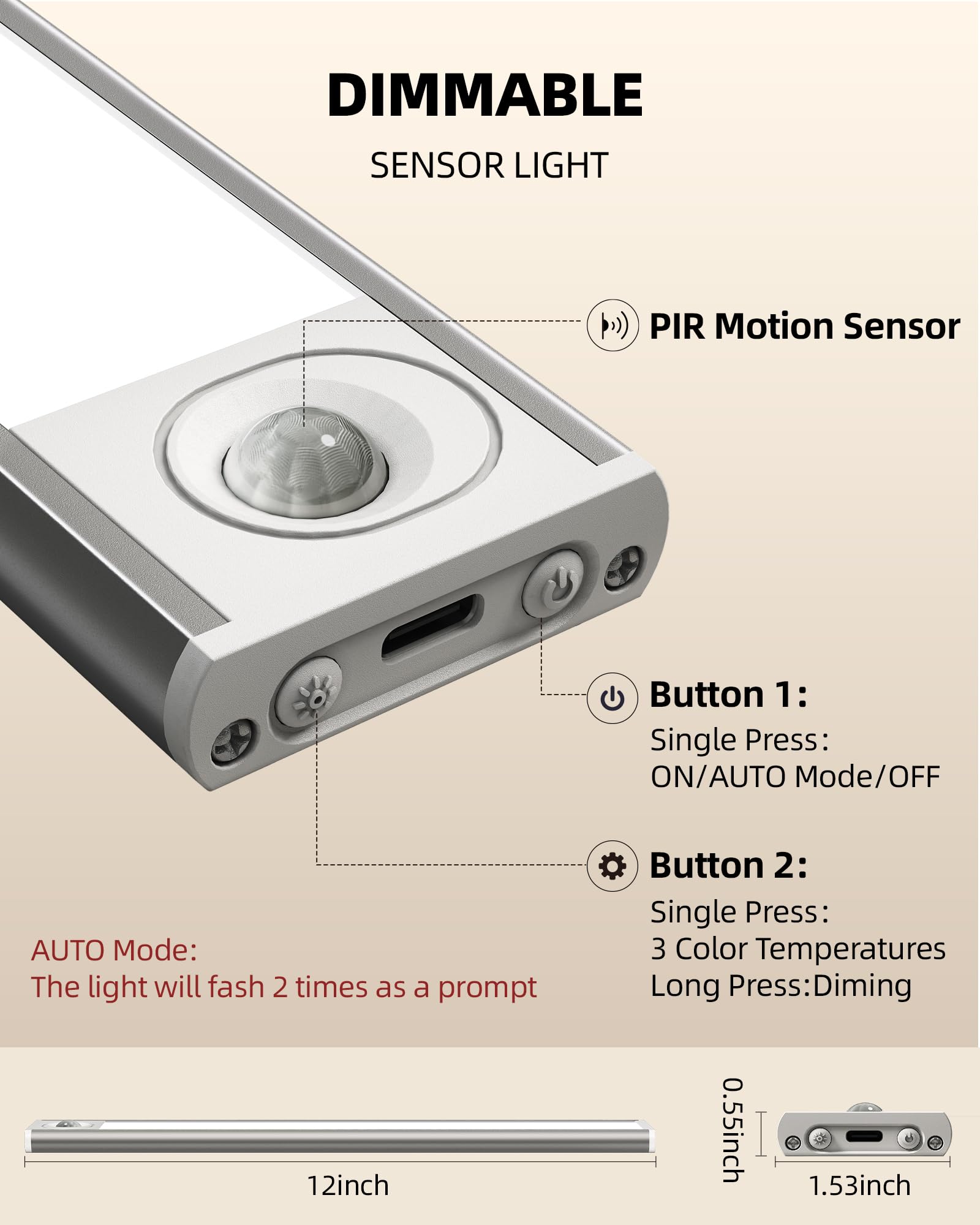 AMETHEUS USB charging for quick top ups and ongoing use