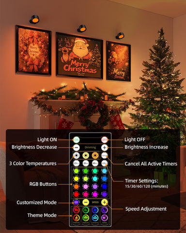 AMETHEUS color-changing wall lights offering 80 colors for ambience.