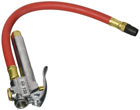 Amflo 150E-RET bayonet inflator gauge ready for tire inflation.