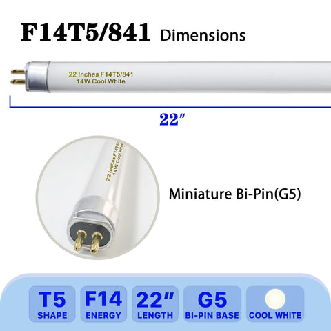 amgolibi T5 14W end-pin bulb fits two-pin sockets securely.