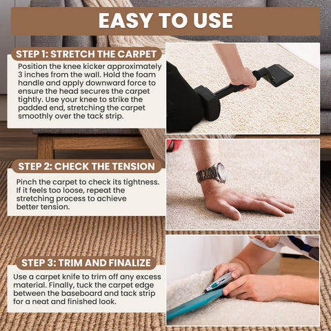 AMGSH knee kicker soft foam handle for comfortable control
