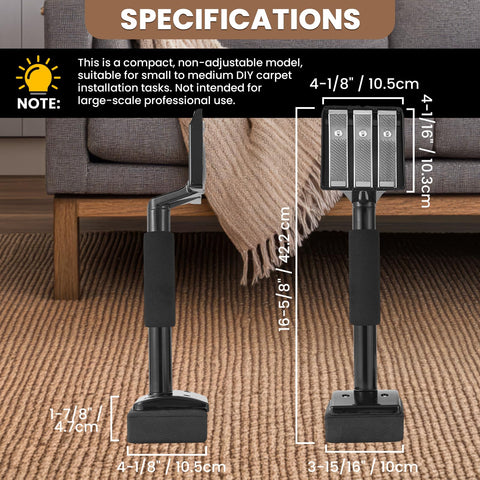 AMGSH knee kicker with precision triple teeth for secure grip