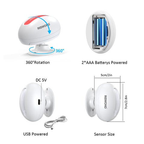 AMHEY plug-and-play receiver and tape-install sensor simplify setup.
