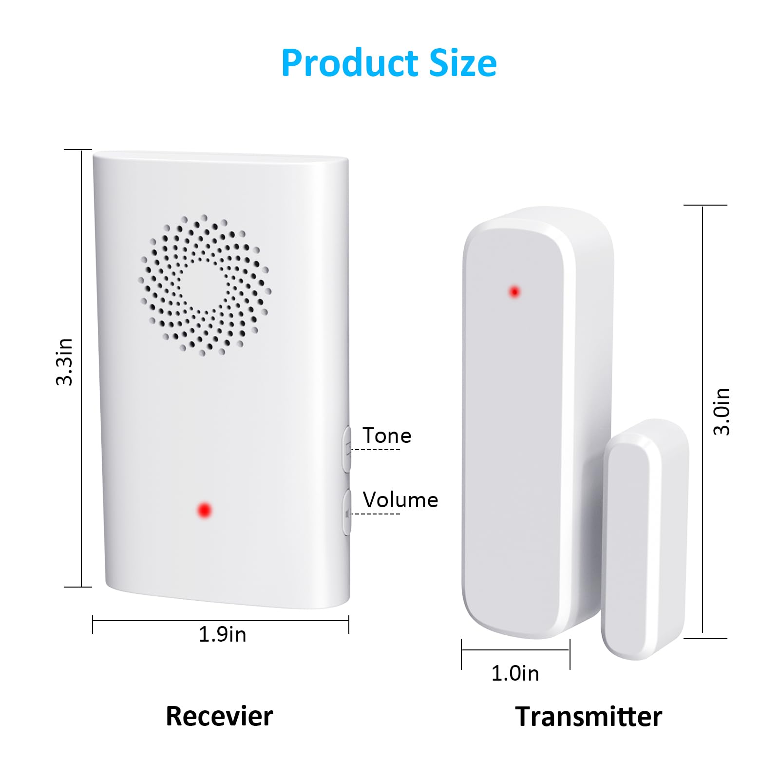 AMHEY volume control with up to 110 dB for loud spaces