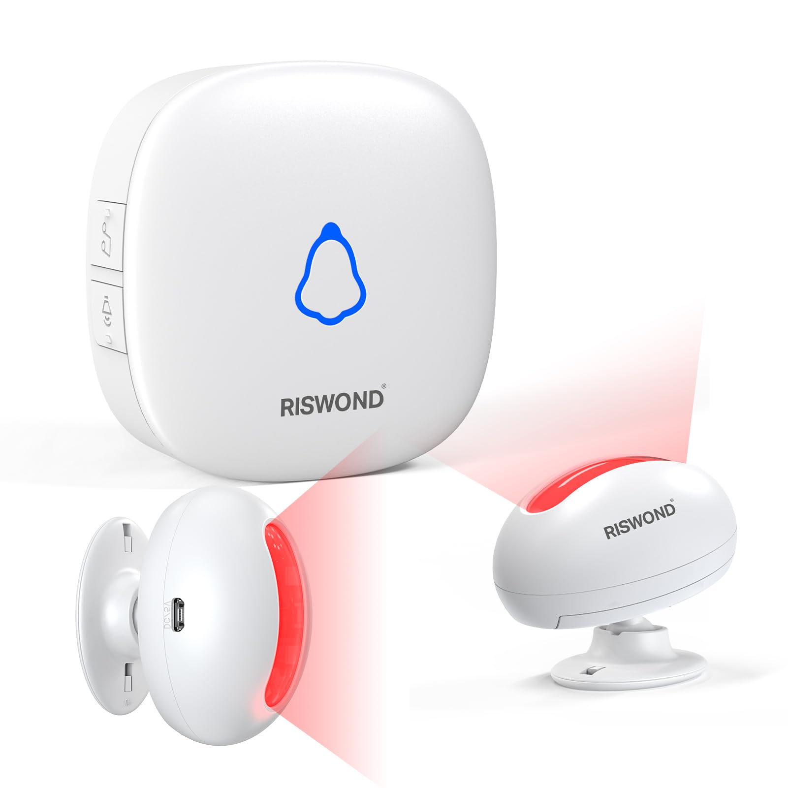 AMHEY wireless motion sensor door chime at the front door provides reliable visitor alerts.