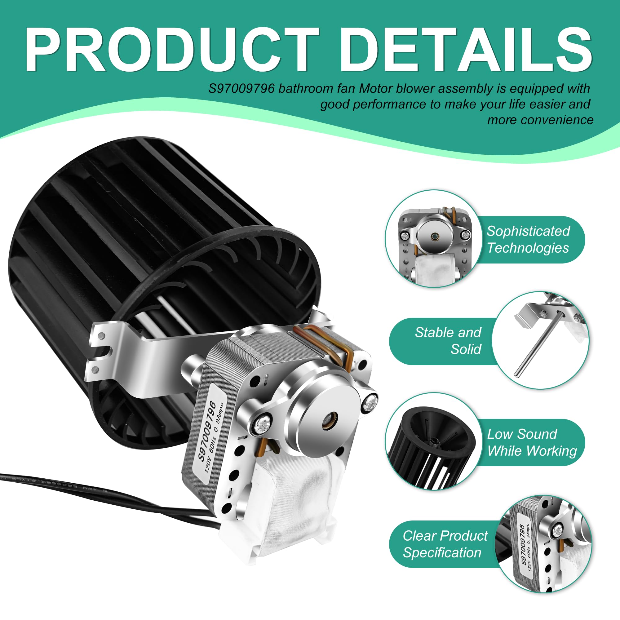 AMI PARTS S97009796 2-prong plug for simple compatibility.